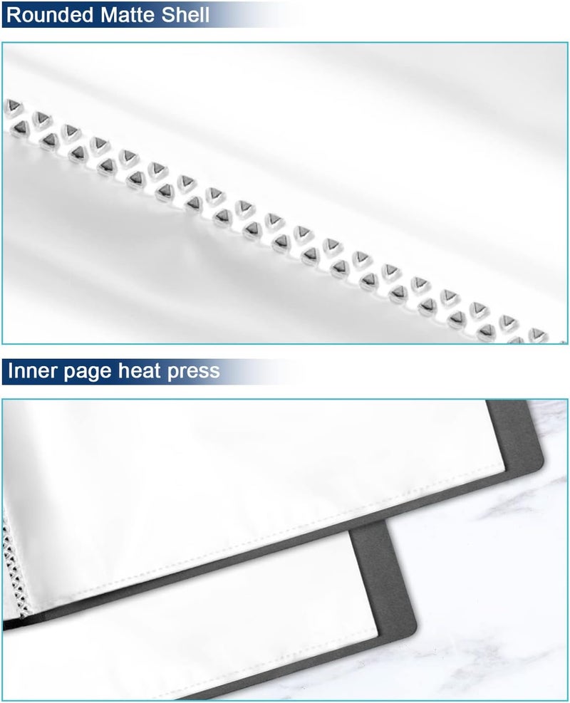 Dynta Folder with Plastic Sleeves 2 Packs 11"x14" Black Portfolio Folder for Artwork Display Book 30 Pockets 60 Page Capacity - Image 5